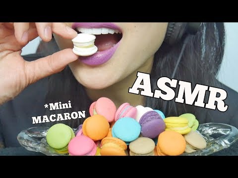 ASMR MINI MACARON (EATING SOUNDS) NO TALKING | SAS-ASMR