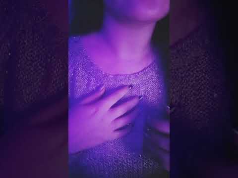 ASMR🌌Clothes scratching sound with long nails #shorts