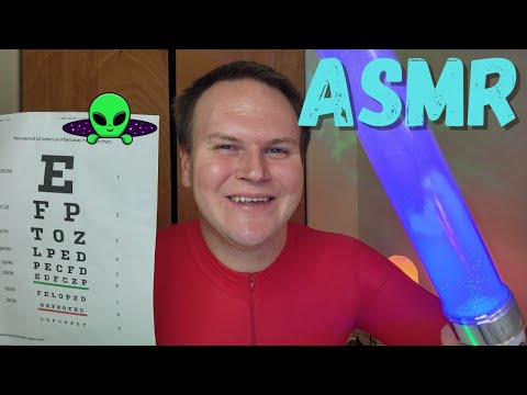 ASMR 👽 Alien Full Body Exam Medical Roleplay 👽 (Light Triggers, Eye Exam, Keyboard Typing)