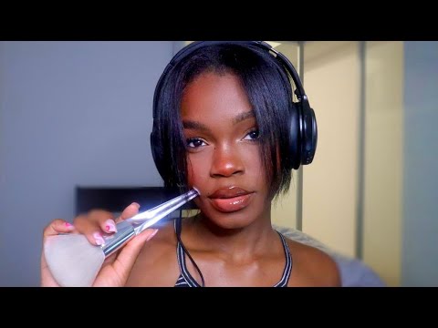 ASMR- Face Tracing, Brushing and Mouth Sounds| Nomie Loves ASMR