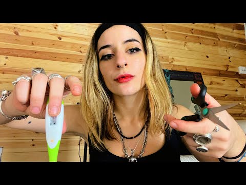 [ASMR] Cranial Nerve Exam, Haircut & Spit Paint - FAST CHAOTIC ASMR