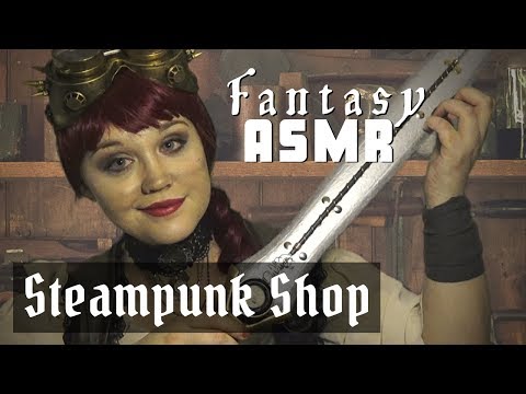 ASMR Fantasy Roleplay  | Steampunk Inventor's Shop | Tapping and Rambles for Relaxation