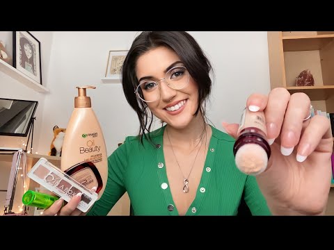 ASMR Drugstore Makeup Haul 🤩 Applying Makeup On You & Me