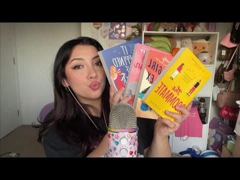 ASMR book haul 📚💛 ~lots of finger tapping~ | Whispered