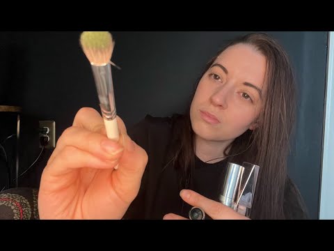 ASMR Doing Your Makeup & Painting Your Face For St Patrick’s Day (realistic sounds)