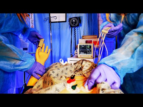 ASMR Hospital Critical Care Septic Shock | EKG, Skin Exam | Medical Role Play