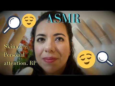 ASMR Skin care session. Personal attention