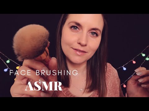 ASMR Face Brushing For Sleep and Relaxation (Personal Attention, Soft Spoken)