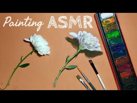 ASMR | Watercolour Painting and Sketching