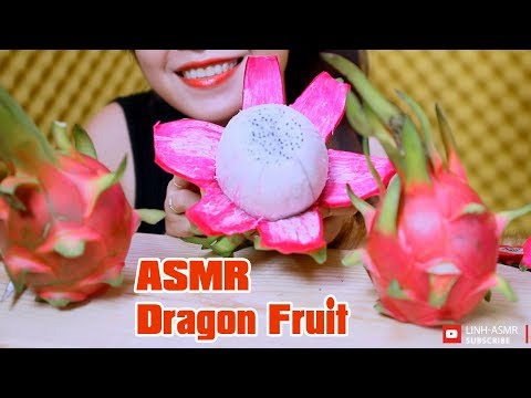 ASMR Exotic Dragon Fruit, eating sound,mukbang | LINH-ASMR