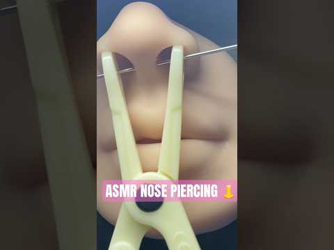 ASMR PIERCING YOUR NOSE 👃 #asmr #shorts #asmrsounds #shortsvideo