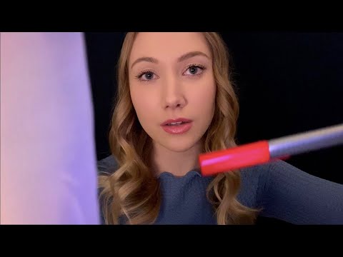 ASMR Covering Your Eyes | Visual Tests (Gloves, Light)