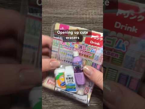 Asmr tingles for your ears with unique food erasers #erasers #asmrsatisfying #adhdasmr