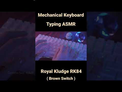 ASMR Mechanical Keyboard Typing (Brown Switch) / Royal Kludge RK84 #shorts