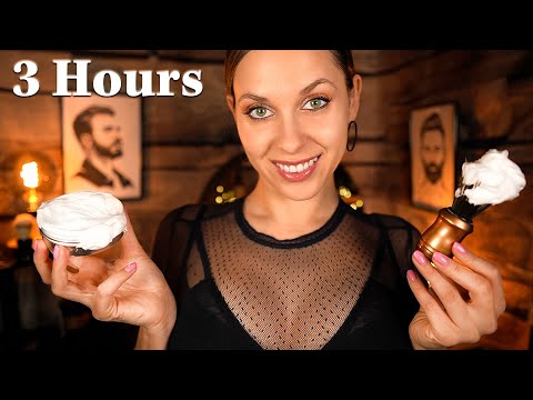 ASMR 3 h Barbershop | Realistic Shave 💈 Massage, Haircut, Personal Attention, Roleplay