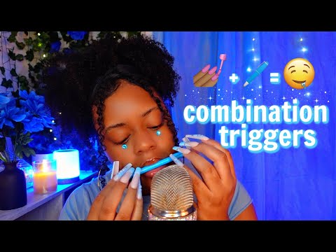 ASMR ✨Combination Triggers That Will Make You Tingle FAST ♡💤✨(YOU WILL TINGLE 🤤)