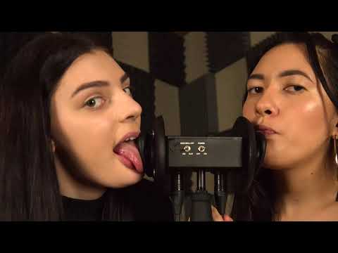 Twin Ear Licking with Muna ASMR! - The ASMR Collection Collab! - Best Ear Licking Ever!