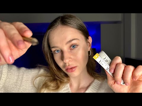 ASMR Sketching Your Face🎨 Art Student Roleplay | Face Touching & Measuring, Hair Play, Paper Sounds