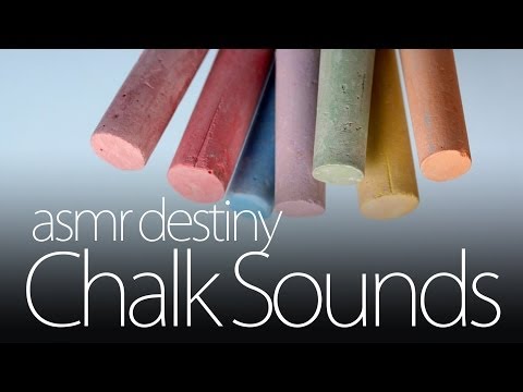 ASMR Chalkboard Writing ~ Sound Triggers (3D, binaural, ear to ear)