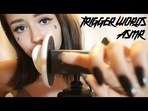 ASMR ear to ear tingles (trigger words + hand movements) - for patron 💐