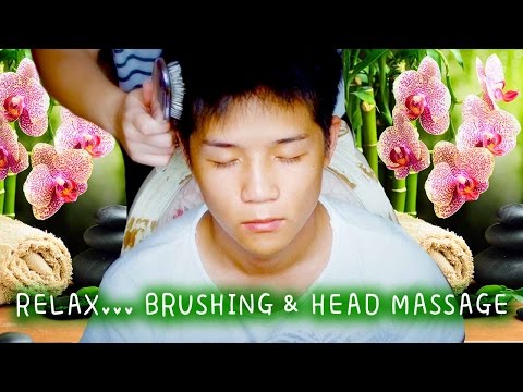 ❤ASMR ITA❤  REAL HEAD BRUSHING & MASSAGE (little whisper)