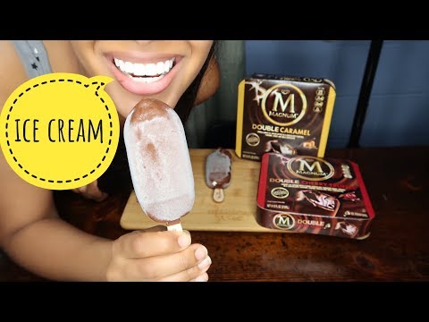 ASMR Magnum Ice Cream Bars | CRUNCHY EATING SOUNDS | No Talking