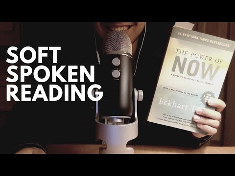 [ASMR] Binaural Reading Eckhart Tolle & Rambling Soft Spoken