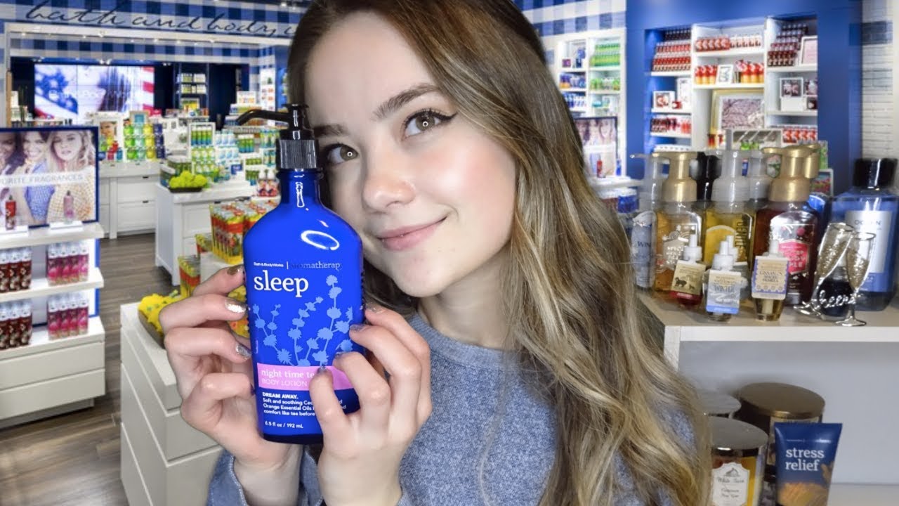 ASMR Shop With Me At Bath & Body Works! Lid Sounds, Tapping, Ear To Ear Role Play To Help You Sleep