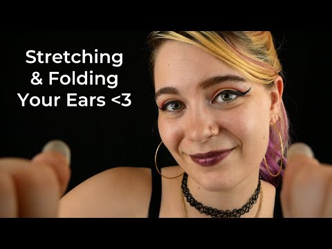 ASMR Stretching & Folding Your Ears :) | Intense Experimental Ear Sounds | Soft Spoken RP