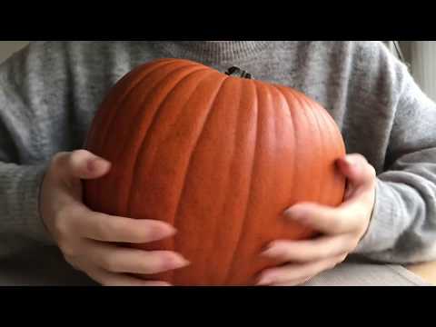 [ASMR] Fast Tapping and Scratching on a Pumpkin