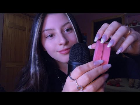ASMR Quick Sound Assortment w/ Long Nails! (super tingly tippity tappity)