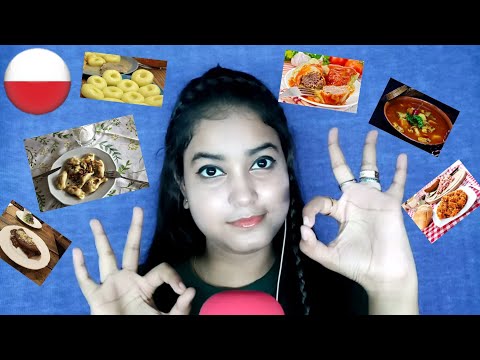 ASMR Popular Traditional Polish Foods Name Triggers With Whispering