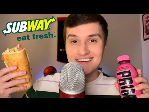 [ASMR] Subway Sandwich Mukbang 🥪💤 whispering & eating sounds