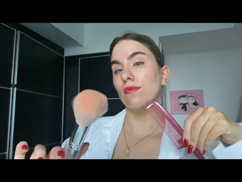ASMR Rude French Makeup Artist Does Your Makeup and Hair For A Photoshoot