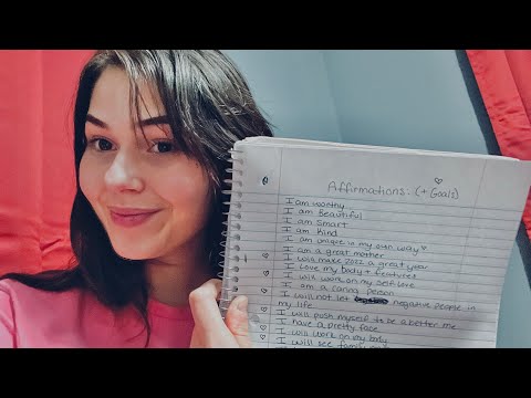 ASMR | Writing down affirmations & Goals for 2022 (Lo-Fi)