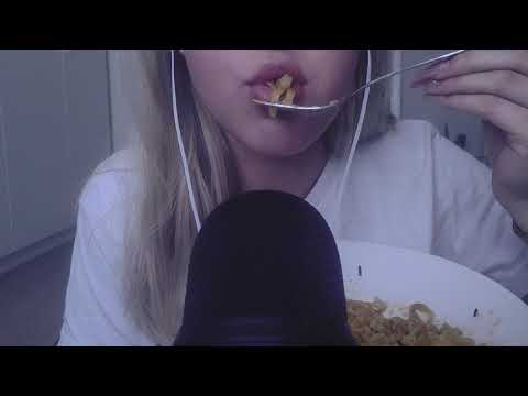 ASMR Eating Hot Noodles (No Talking)! Wet & Creamy sounds ♡