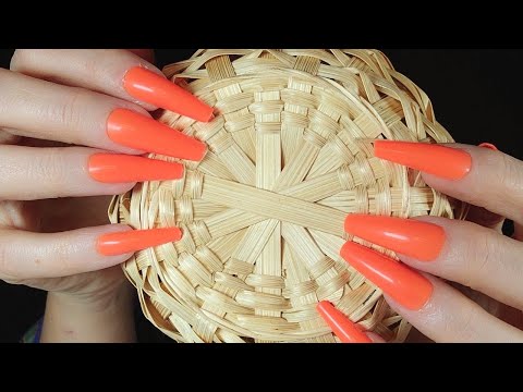 ASMR Aggressive Textured Basket Scratching Assortment | No Talking | Long Nails