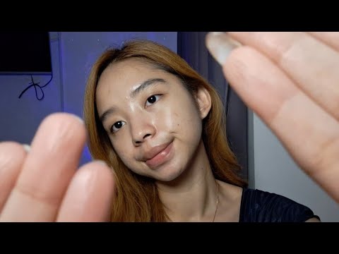 ASMR personal attention, hand movement, mouth sounds and saying "sleep" repeatedly