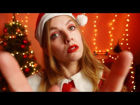 ASMR FLIRTY MAMA CLAUS IS OBSESSED WITH YOUR FACE asmr roleplay face touchin