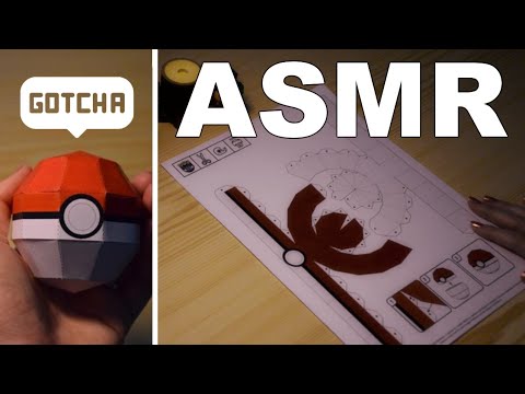 ASMR | Let's craft a pokeball (whisper ramble)
