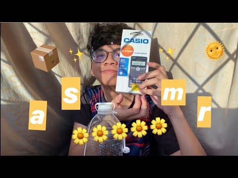 tapping on boxes! ASMR📦🌻-ethan