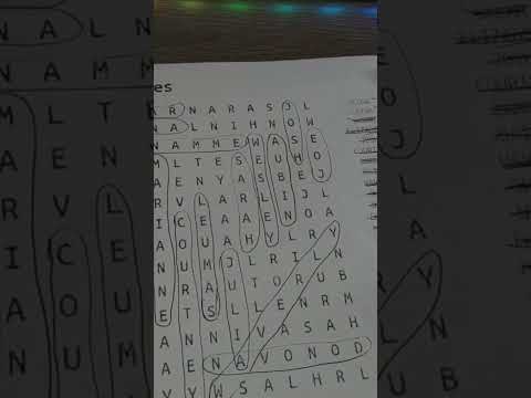UNIQUE ASMR! FINDING YOUR NAME IN A WORD SEARCH 🔍 #short #asmr