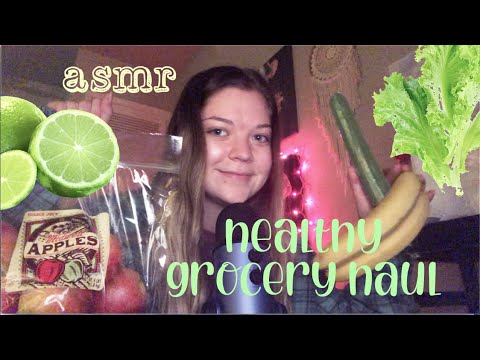 asmr healthy grocery haul 🍎🥒🍋 ~ Trader Joes fruits & veggies tapping
