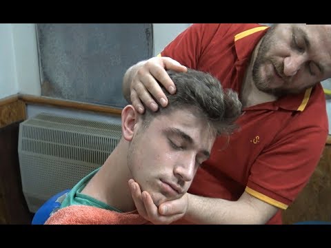 ASMR TURKISH MASSAGE BARBER💈NECK CRACK💈SHAMPOO MASSAGE💈head back arm face massage💈sleep massage