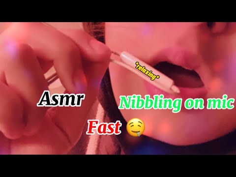 Asmr Fast nibbling on mic |Mouth sounds| Nibbling| part 5