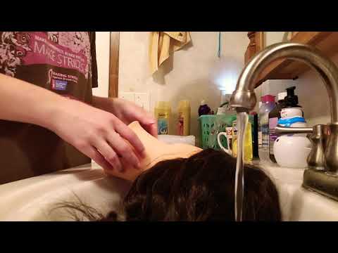 ASMR ~ Hair Washing and Brushing