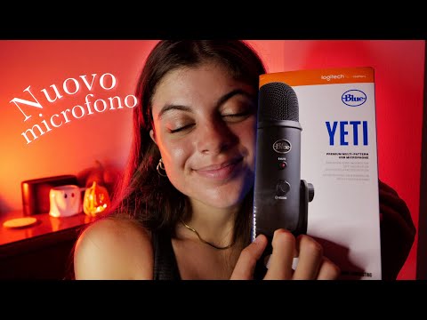 DOLCI SUONI PER FARTI DORMIRE 💜 unboxing blue yeti (tapping, crinkle sounds) ASMR ITA