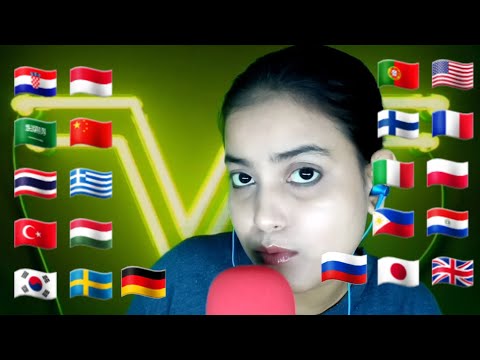 ASMR ~ Different Trigger Words In Different Languages
