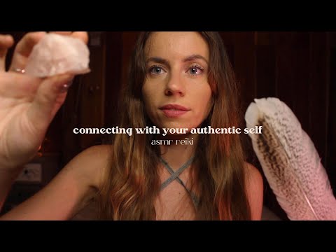 ASMR REIKI finding your true self | cord cutting, guided meditation, hand movements, soft spoken