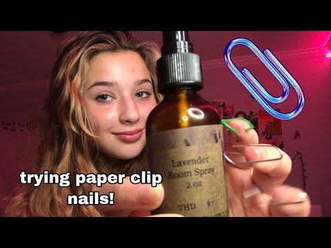 ASMR// Tapping With Paper Clip Nails...